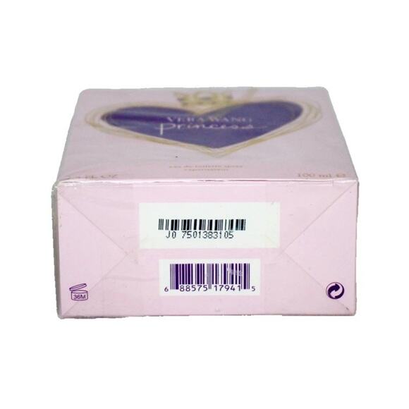 VERA WANG Princess Eau De Toilette Spray 3.4 FL OZ NEW SEALED NWT - Picture 6 of 7